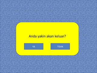 Kalimat
majemuK
Unsur-unsur Kalimat
Jenis Kalimat
Kalimat Majemuk Setara
Kalimat Majemuk Bertingkat
Contoh Soal
Tentang Media
Kurikulum
Beranda
Anda yakin akan keluar?
YA TIDAK
 