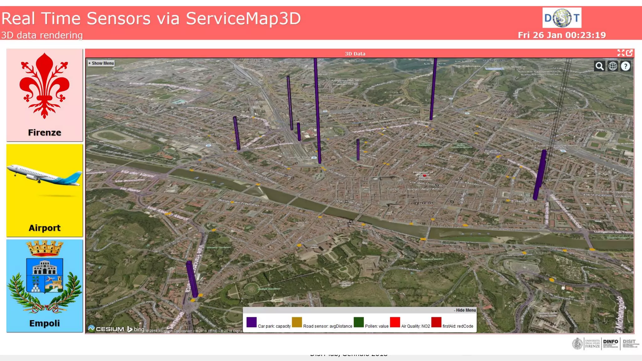 DISIT Lab, Distributed Data Intelligence and Technologies
Distributed Systems and Internet Technologies
Department of Information Engineering (DINFO)
http://www.disit.dinfo.unifi.it
http://www.disit.org
DISIT lab, Gennaio 2018
 