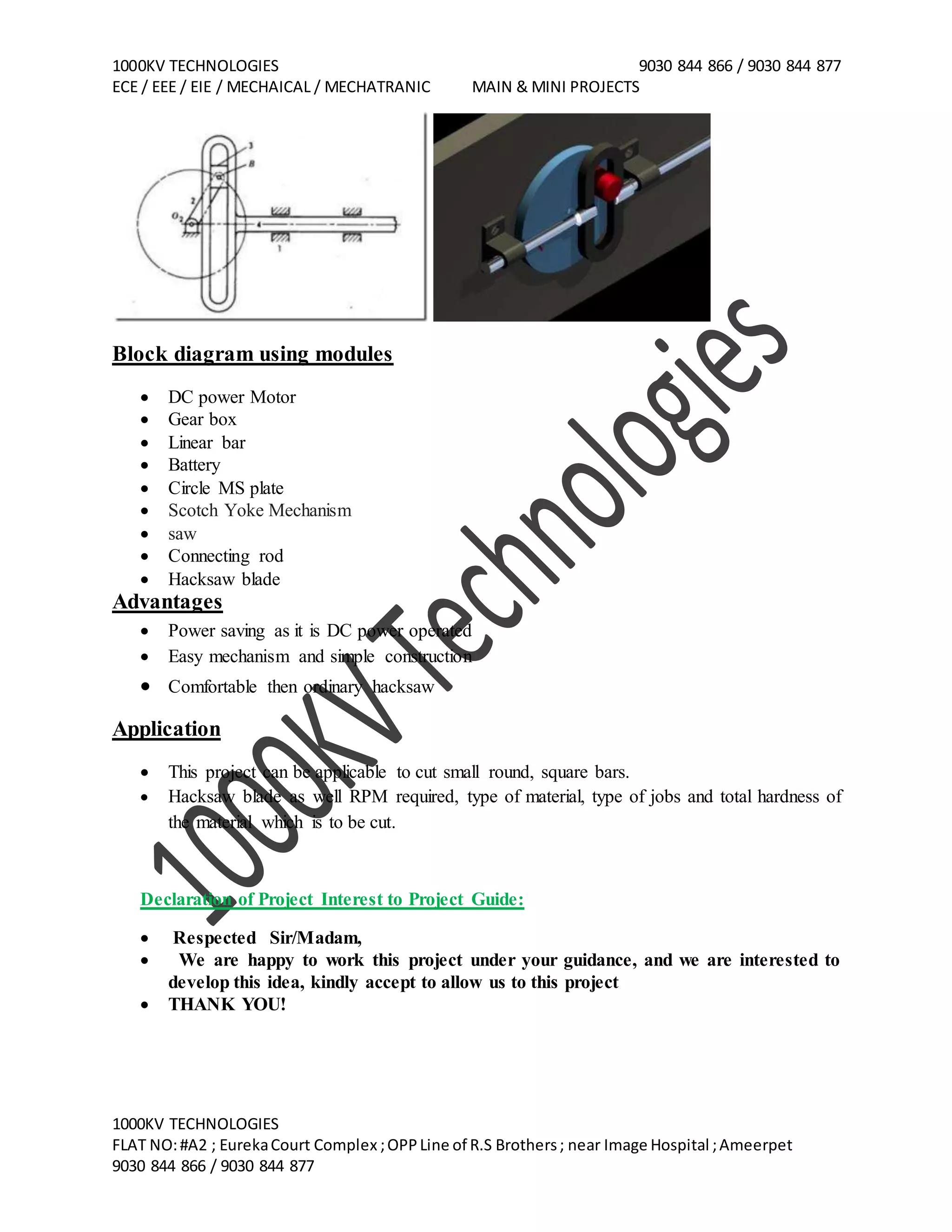 Km74 double acting saw using scotch yoke mechanism (wecompress) | DOCX