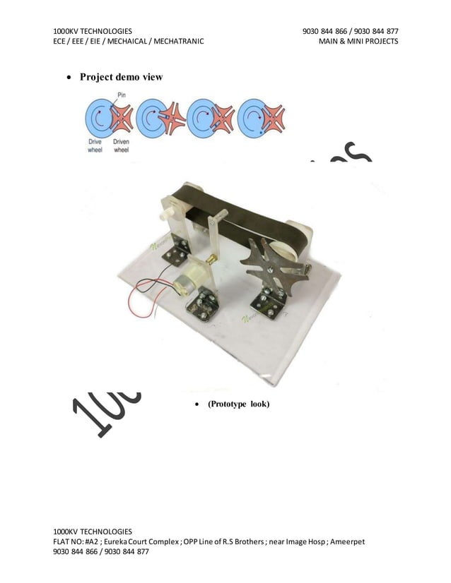 Km98 geneva mechanism operated conveyor belt