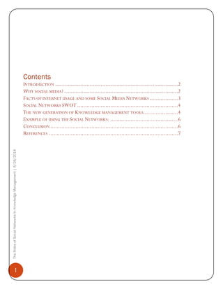 The Roles of Social Networks In Knowledge Management | PDF