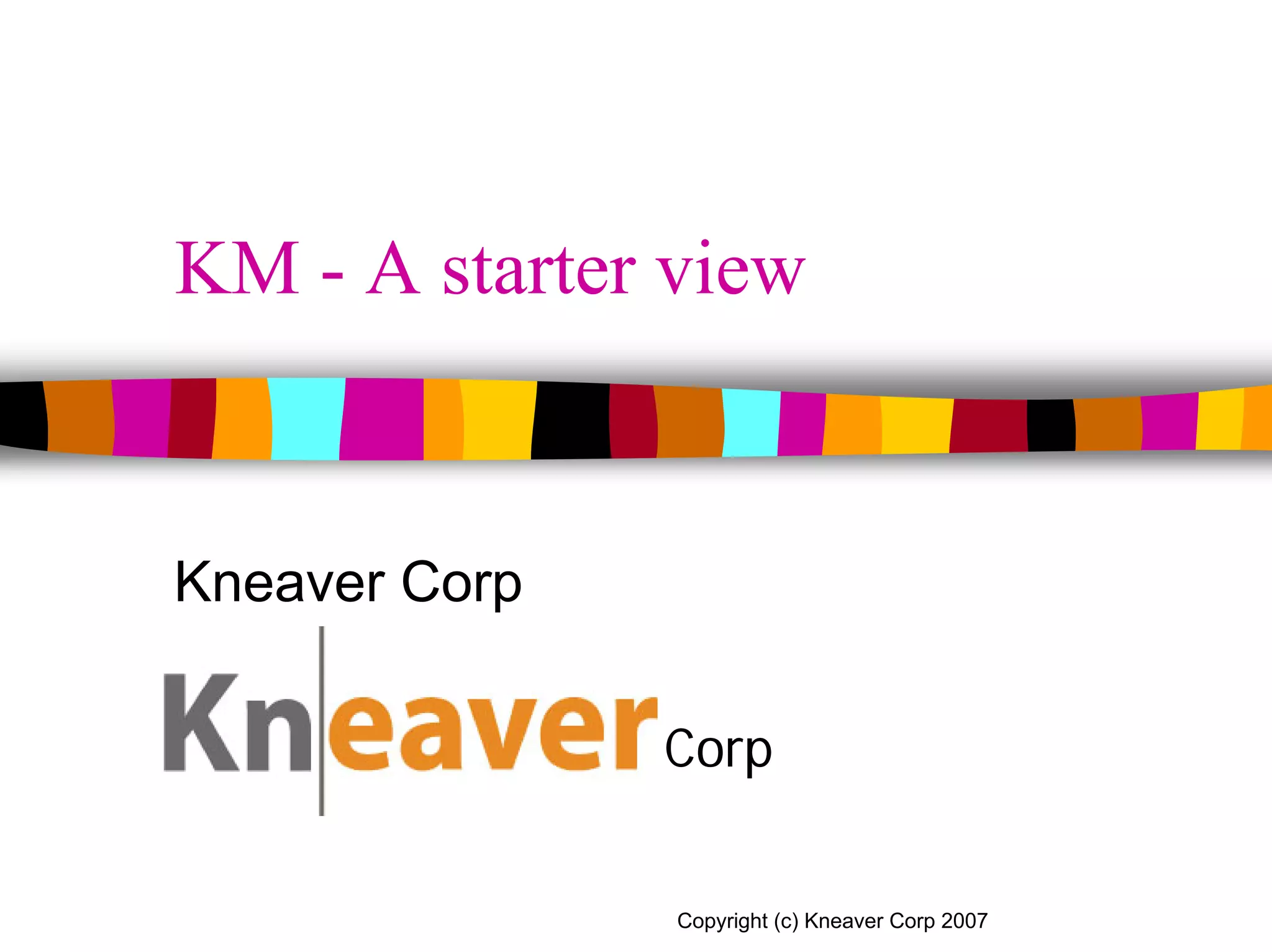Km a starter_view_ppt | PDF | Business and Finance