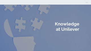 Knowledge
at Unilever
 