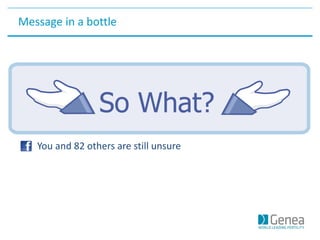 Message in a bottle
You and 82 others are still unsure
 