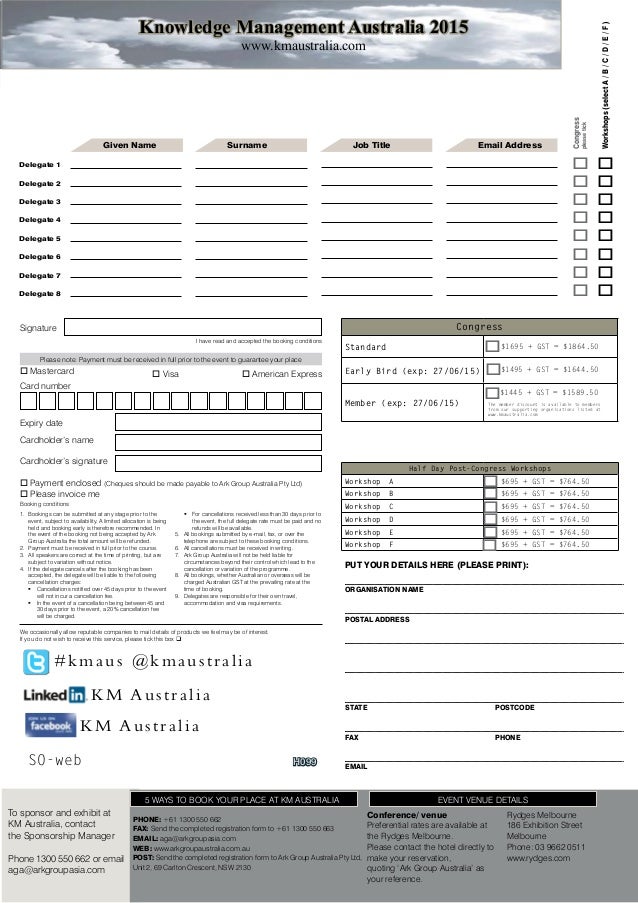 Knowledge Management Australia 2015 The Discovery And Re