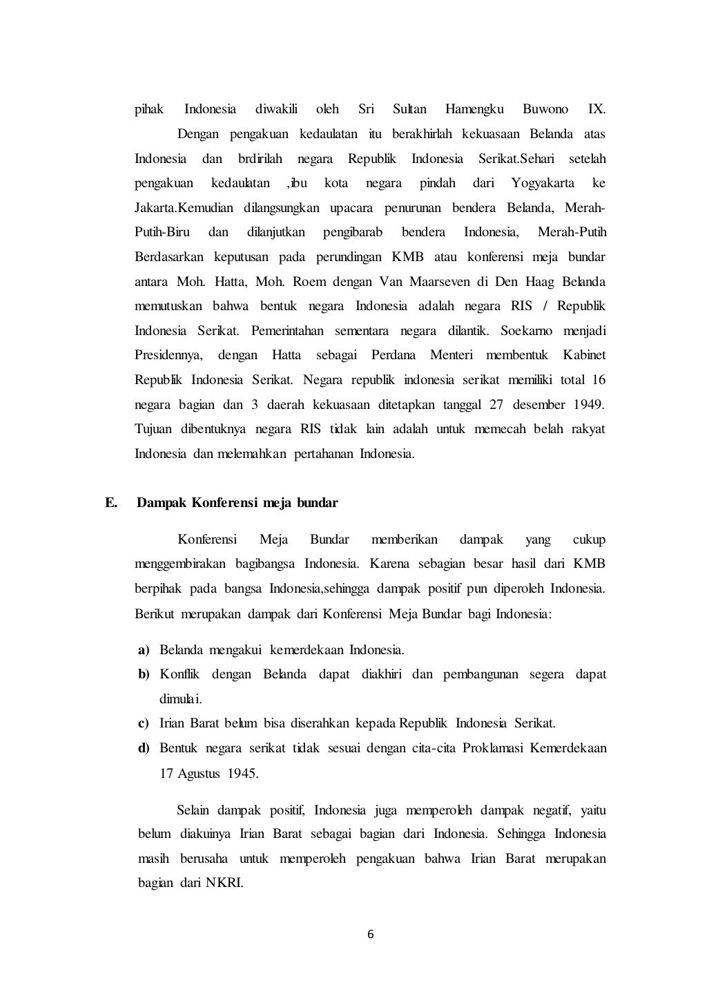 Makalah Konferensi Meja Bundar