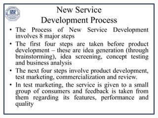 Service Marketing: Service expectations, evaluation, Design and ...