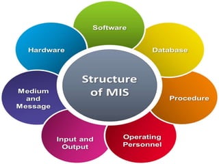 MANAGEMENT INFORMATION SYSTEMS
Data are the facts or details from which information is derived.
Individual pieces of data ...