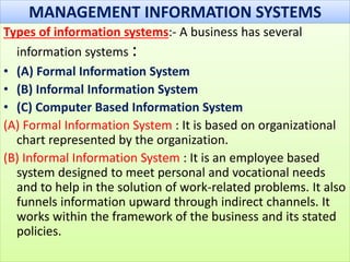 • 4. KWS (Knowledge Work System) and Office
Systems: KWS and office systems serve the
information needs at the knowledge l...