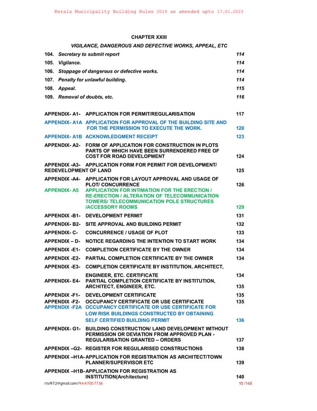 KMBR 2019 amended upto 17.01.23.pdf- Kerala municipal building rules ...
