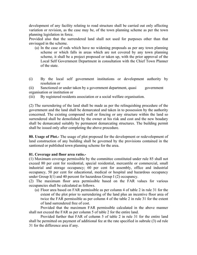 Kmbr rule Kerala Municipality Building Rules KMBR