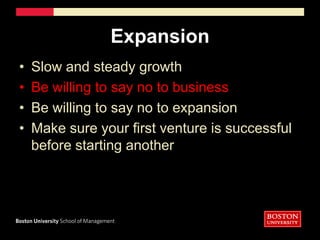 PlanningBusiness Planning is key!Business must be connected to the missionMarket analysis-who else is out there?Run the program as a pilot firstBuild on your assets and strengthsStrategic alliances-you don’t have to do it allMitigating risk – risk analysisGet good legal advice
