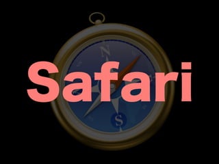 Safari
https://extensions.apple.com/
Chromiumと同じくHTML + JS + CSSで書ける
大体同じ世界観で書ける
ドキュメント
https://developer.apple.com/library/safari/
documentation/Tools/Conceptual/
SafariExtensionGuide/Introduction/Introduction.html
!
 