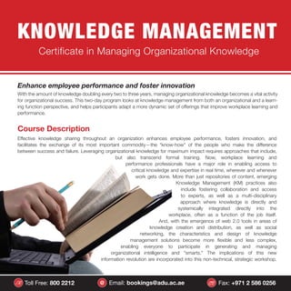 ASTD Knowledge Management Certificate PDF ASTD Knowledge Management Certificate PDF