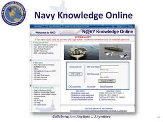Knowledge Management in the Department of Defense