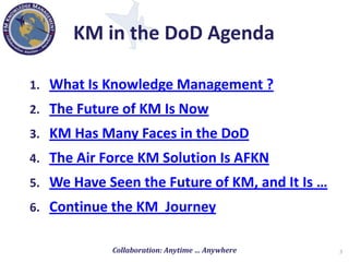 Knowledge Management in the Department of Defense