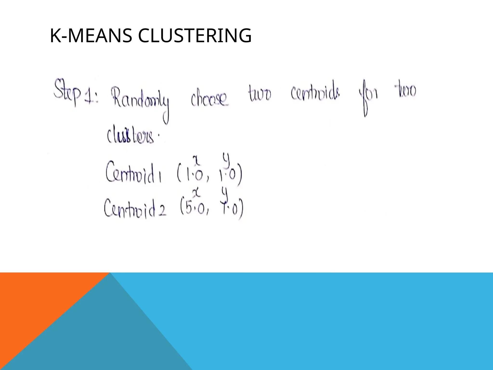 K-MEANS CLUSTERING
 