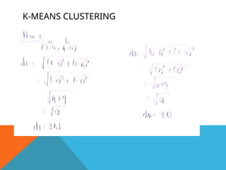 K-MEANS CLUSTERING
 
