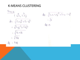 K-MEANS CLUSTERING
 