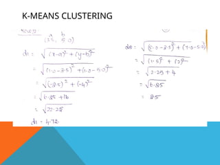 K-MEANS CLUSTERING
 