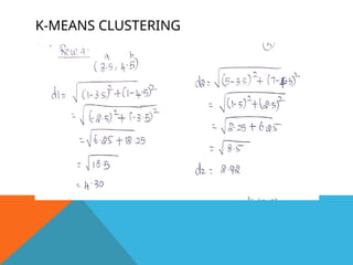K-MEANS CLUSTERING
 