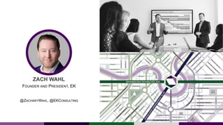 ZACH WAHL
FOUNDER AND PRESIDENT, EK
@ZACHARYWAHL, @EKCONSULTING
 