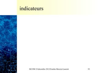 indicateurs




    ISCOM 19 décembre 2012/Eunika Mercier-Laurent   52
 