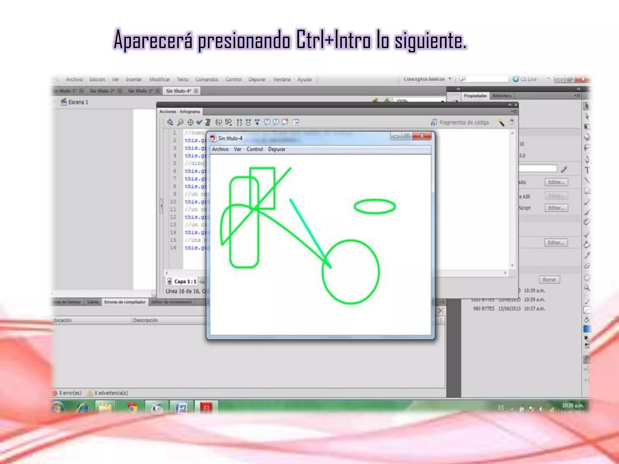 Aparecerá presionando Ctrl+Intro lo siguiente.