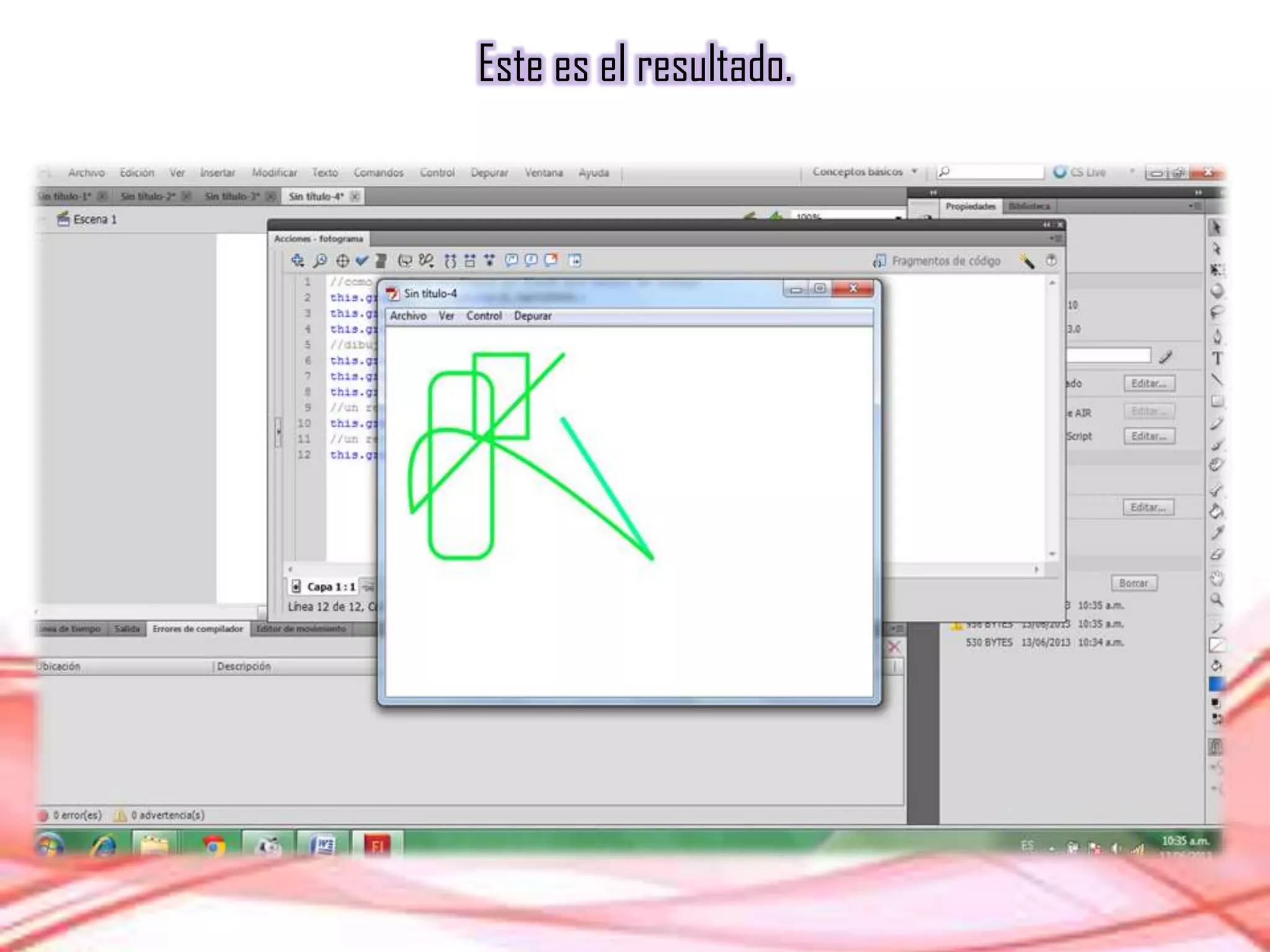 Este es el resultado.