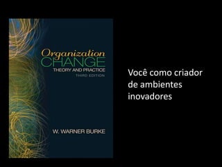 Você como criador
de ambientes
inovadores
 