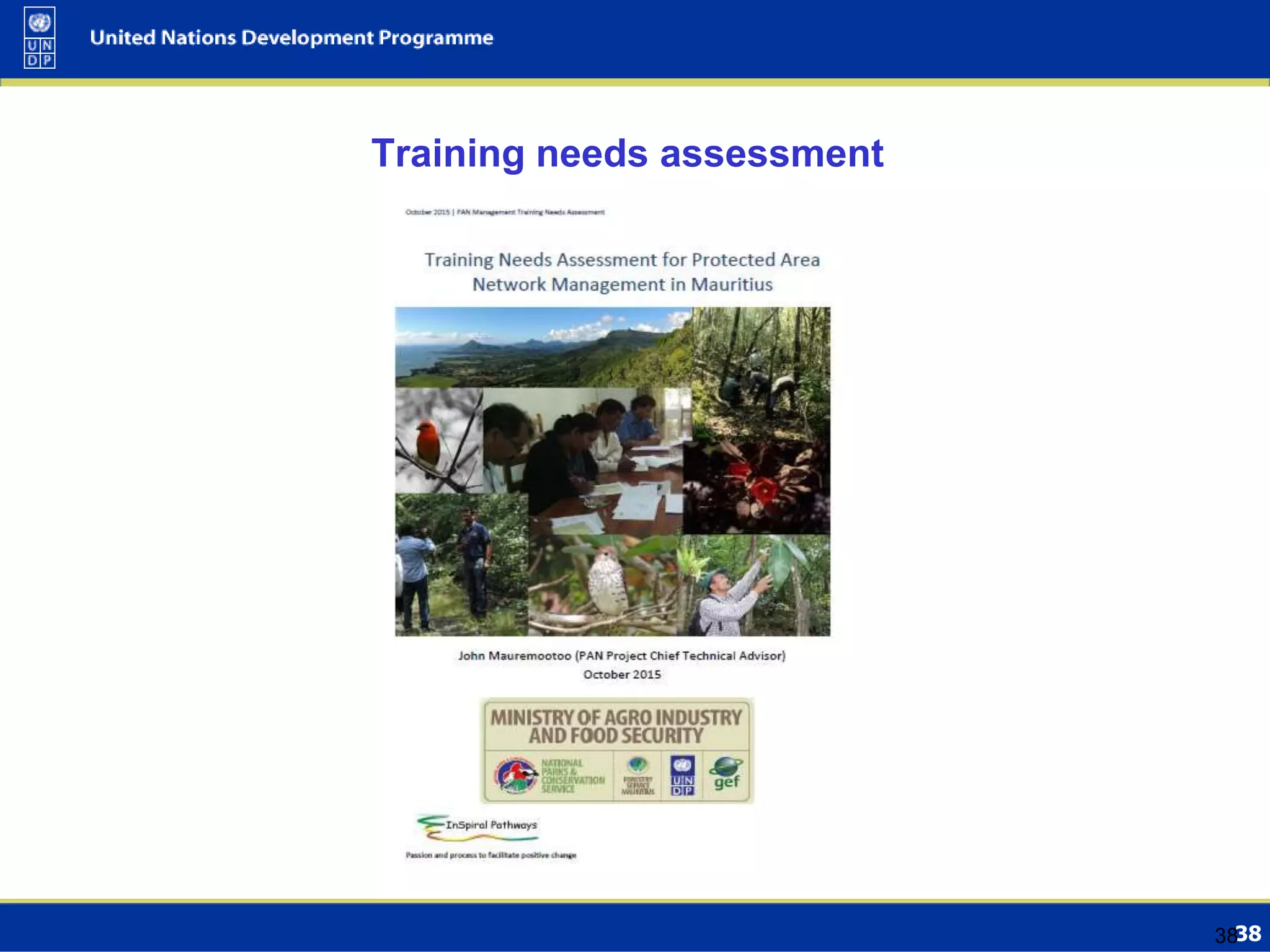 3838
Training needs assessment
 