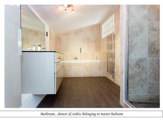 Bathroom , shower & toilets belonging to master bedroom

 