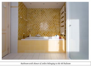 Bathroom with shower & toilets belonging to the 4th bedroom

 