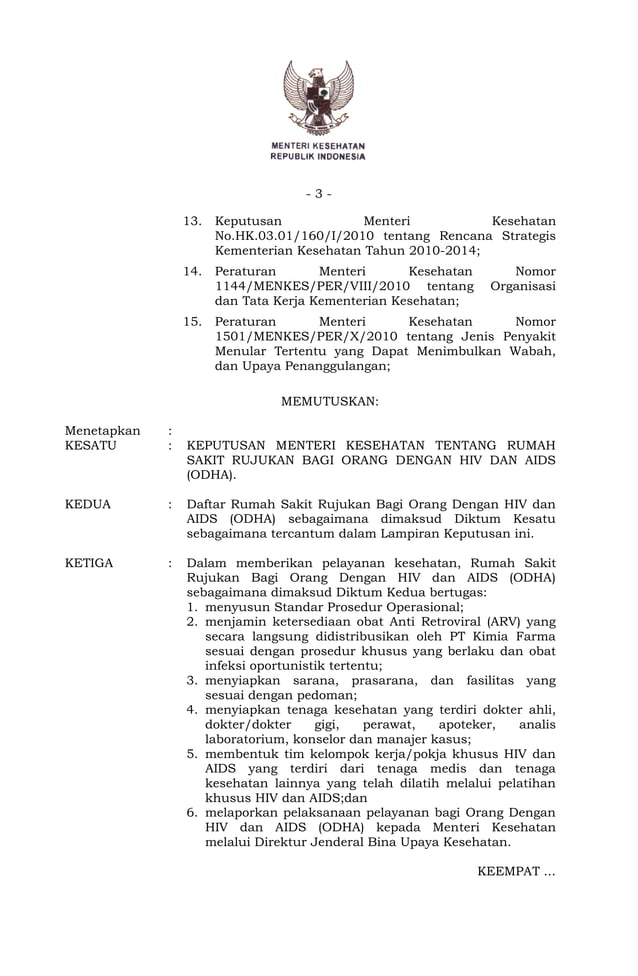 Rumah Sakit rujukan HIV dan AIDS di seluruh Indonesia PDF