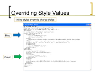 Overriding Style Values *Inline styles override shared styles. Blue Green 