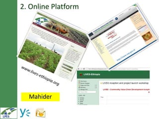 Knowledge management, communication and e-extension in the LIVES project