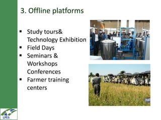 Knowledge management, communication and e-extension in the LIVES project