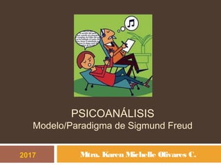 PSICOANÁLISIS
Modelo/Paradigma de Sigmund Freud
Mtra. Karen Michelle Olivares C.2017
 