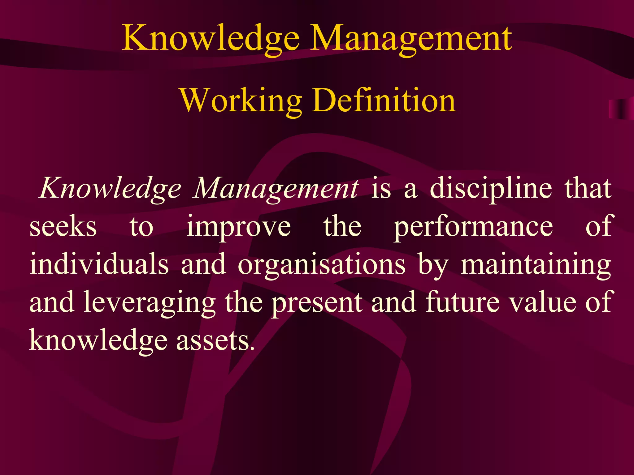 knowledge management | PPT