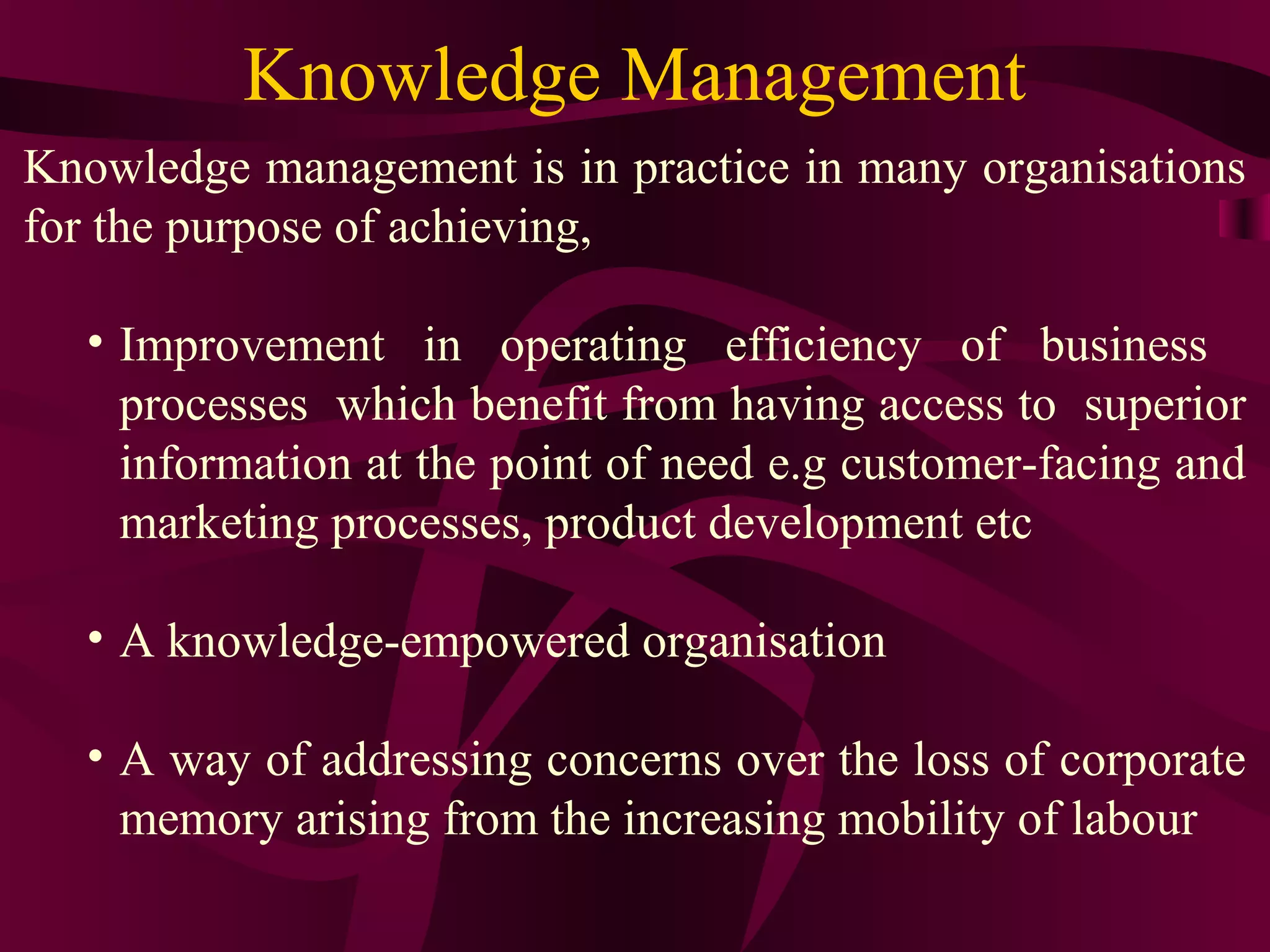 knowledge management | PPT