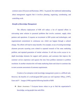 Km notes | DOC