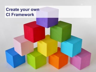 Onsite Insights
Company visits across the UK
www.onsiteinsights.co.ukailsa@onsiteinsights.co.uk
Create your own
CI Framework
 