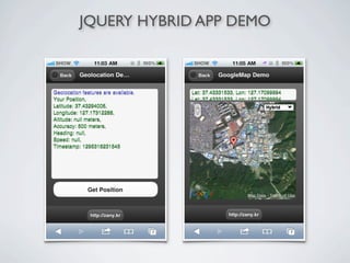JQUERY HYBRID APP DEMO
 