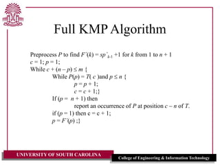 Knutt Morris Pratt Algorithm by Dr. Rose.ppt