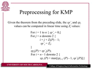 Knutt Morris Pratt Algorithm by Dr. Rose.ppt