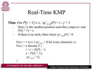 Knutt Morris Pratt Algorithm by Dr. Rose.ppt