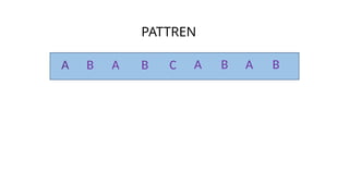 PATTREN
A B A B C A B A B
 