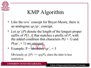 knuth morris pattern explanation in detail | PPT
