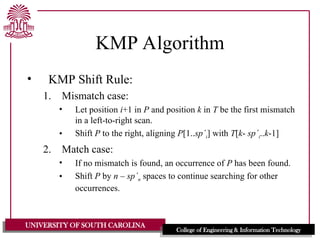 knuth morris pattern explanation in detail | PPT