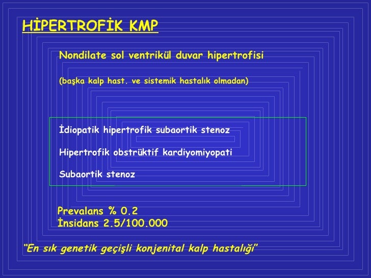 KARDİYOMİYOPATİLER